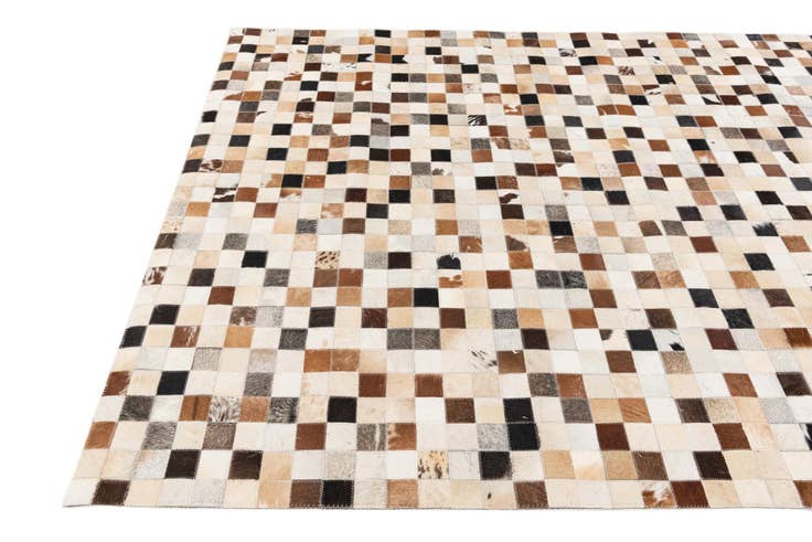 Detail image of 5' x 8' Cowhide Stocks Rug