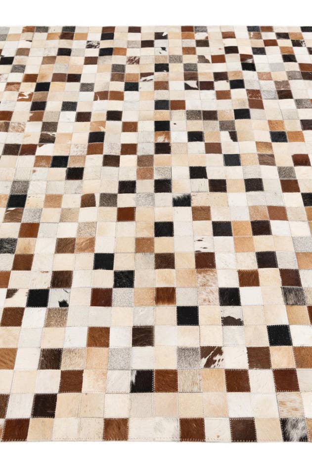 Detail image of 5' x 8' Cowhide Stocks Rug