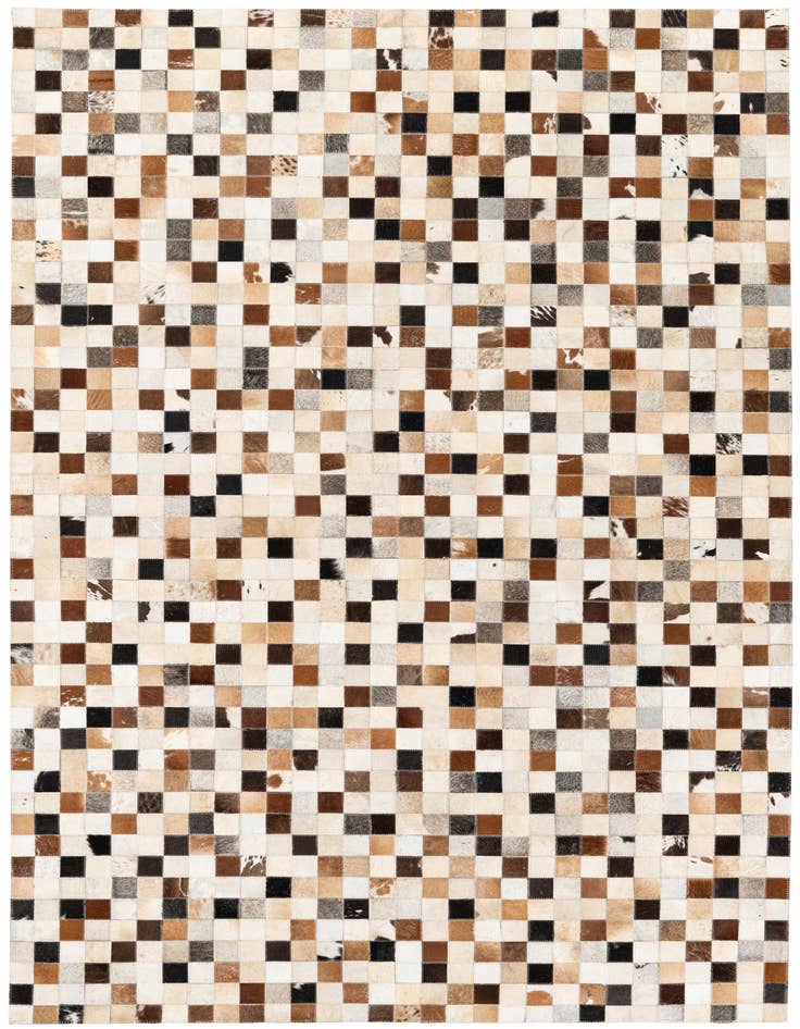 Detail image of 5' x 8' Cowhide Stocks Rug