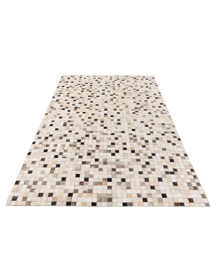 Detail image of 5' x 7' 11 Cowhide Stocks Rug