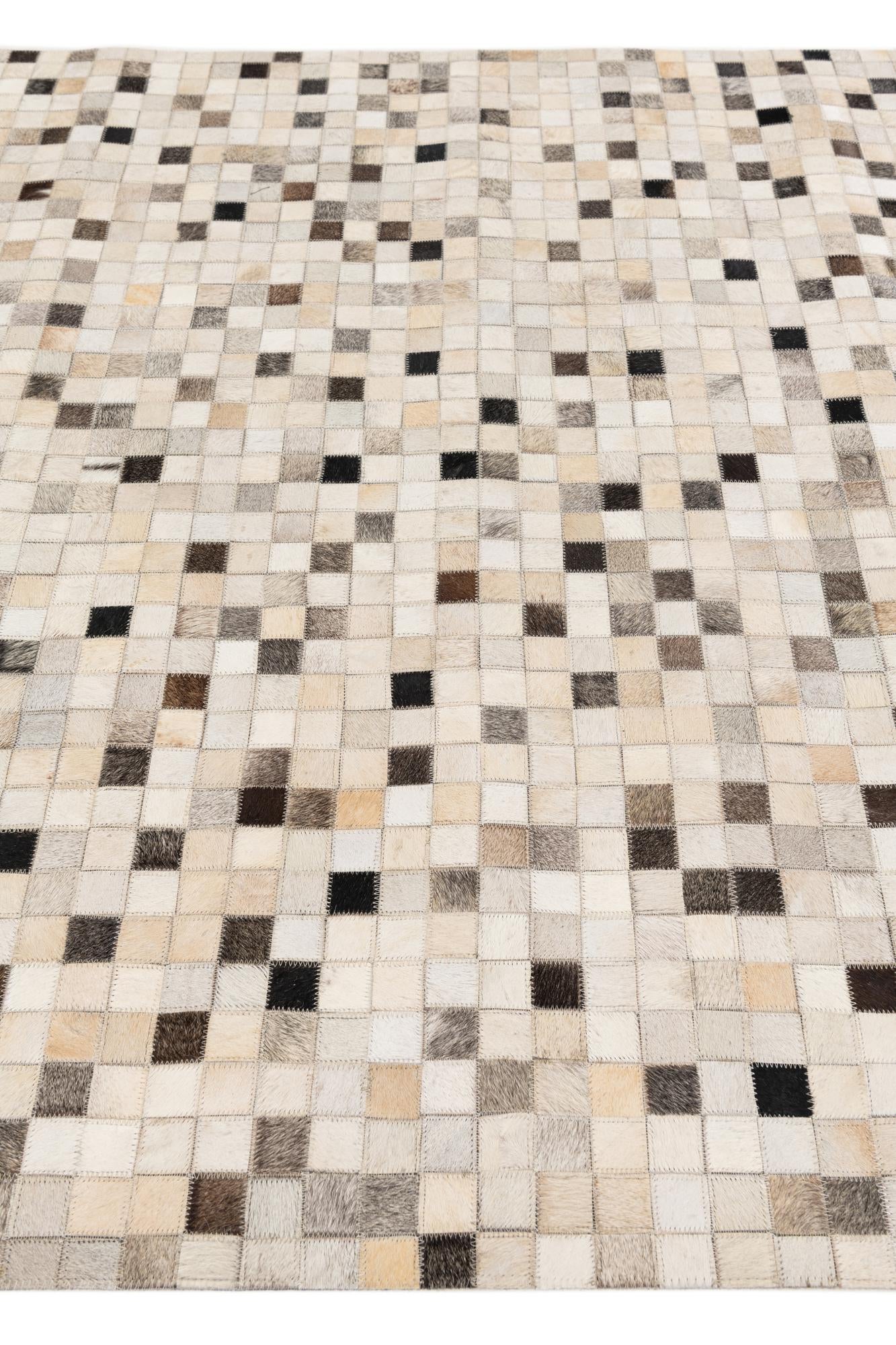 5' x 7' 11 Cowhide Stocks Rug