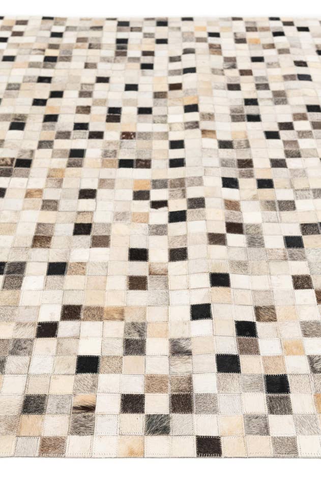 Detail image of 5' 1 x 7' 11 Cowhide Stocks Rug