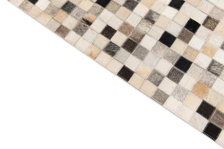 Detail image of 5' 1 x 7' 11 Cowhide Stocks Rug