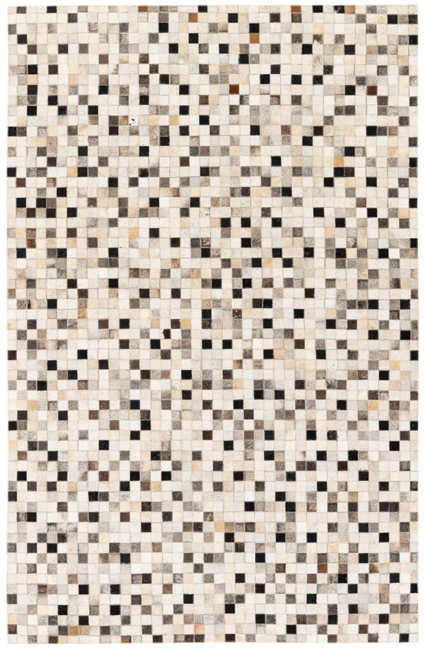Detail image of 5' 1 x 7' 11 Cowhide Stocks Rug