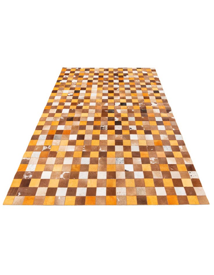 Detail image of 5' x 7' 11 Cowhide Stocks Rug