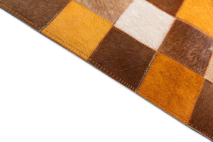 5' x 7' 11 Cowhide Stocks Rug