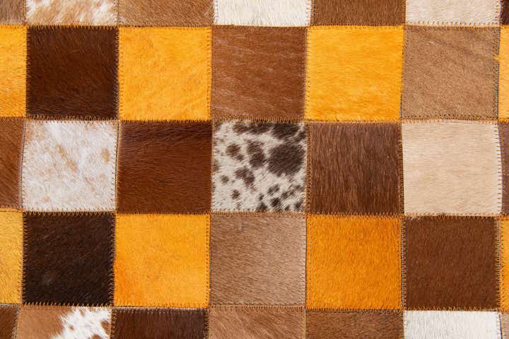 5' x 7' 11 Cowhide Stocks Rug