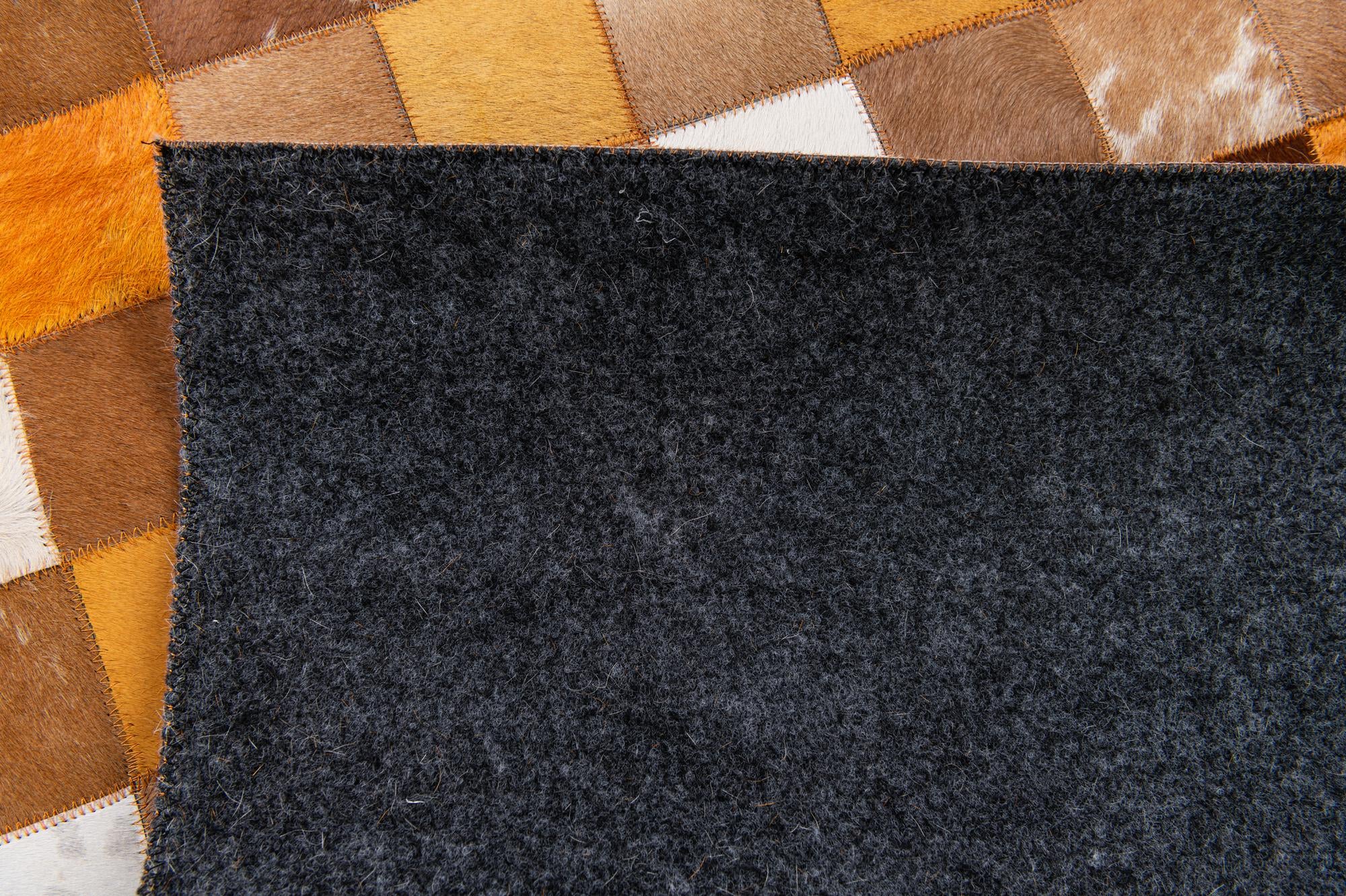 5' x 7' 11 Cowhide Stocks Rug