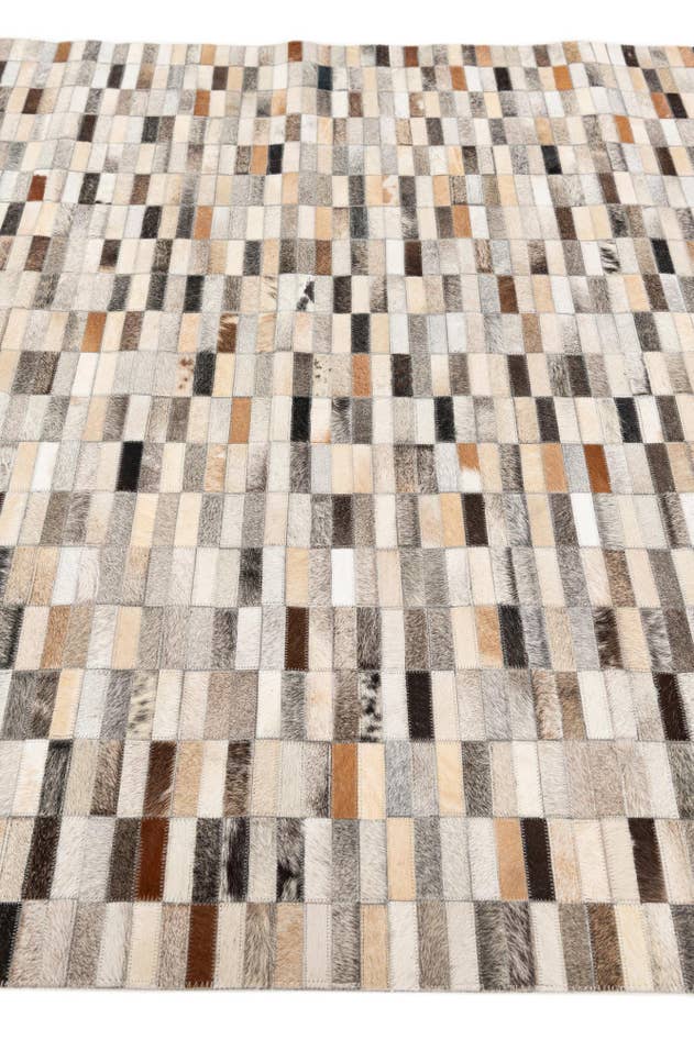 Detail image of 5' 1 x 7' 11 Cowhide Stocks Rug