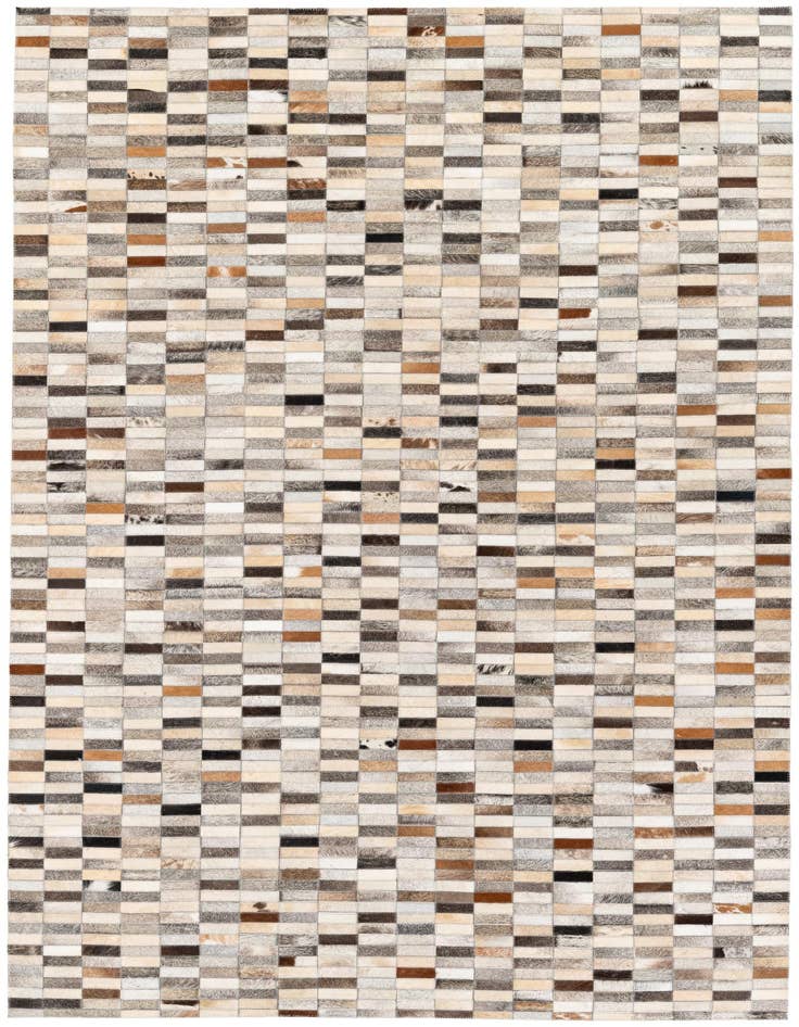 Detail image of 5' 1 x 7' 11 Cowhide Stocks Rug