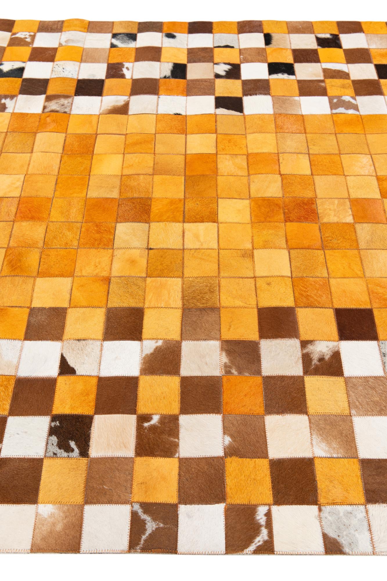 5' x 8' Cowhide Stocks Rug