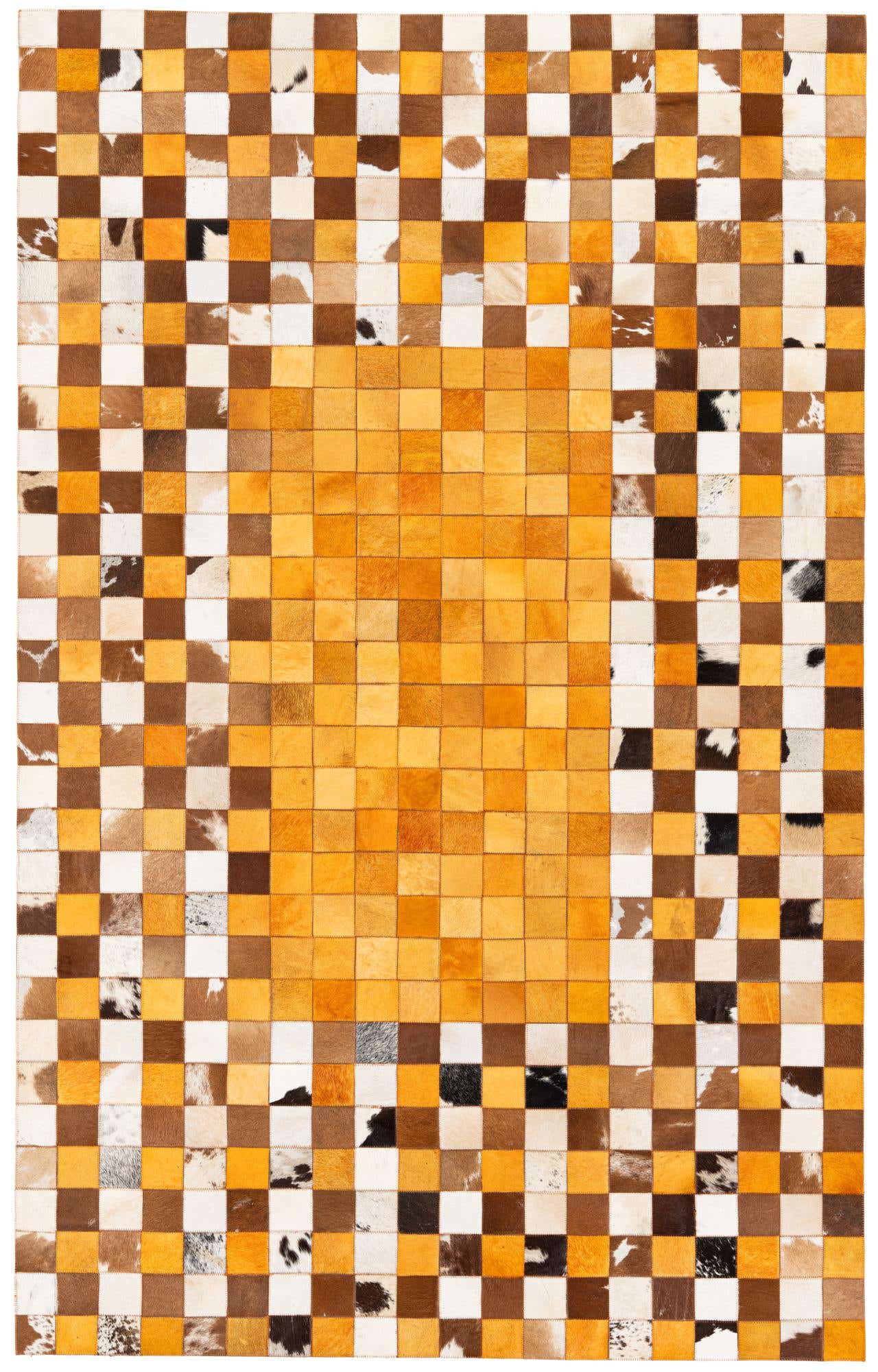 5' x 8' Cowhide Stocks Rug