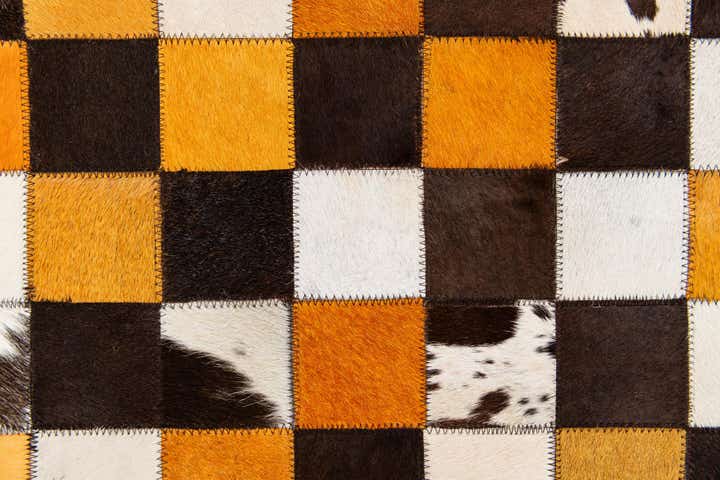 5' 2 x 8' Cowhide Stocks Rug