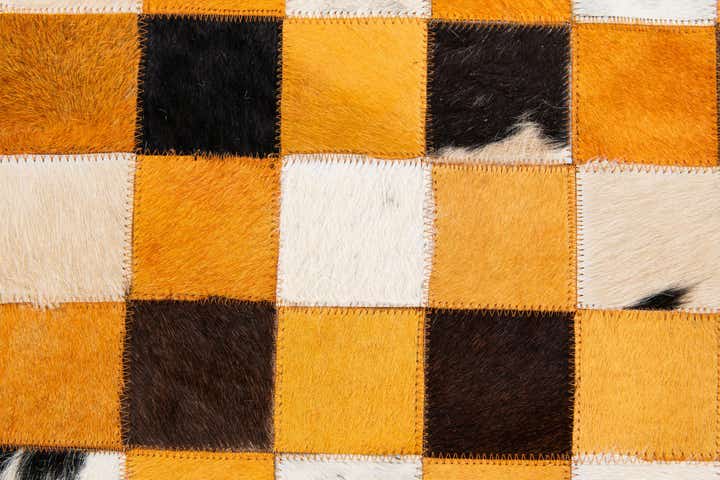 5' 2 x 8' 1 Cowhide Stocks Rug