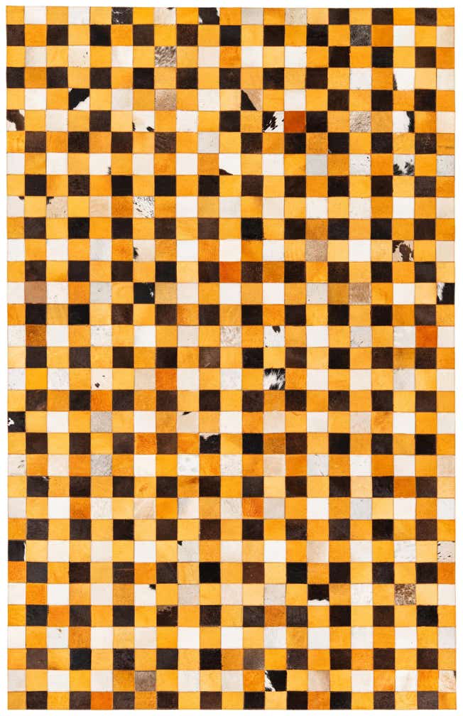 5' 2 x 8' 1 Cowhide Stocks Rug