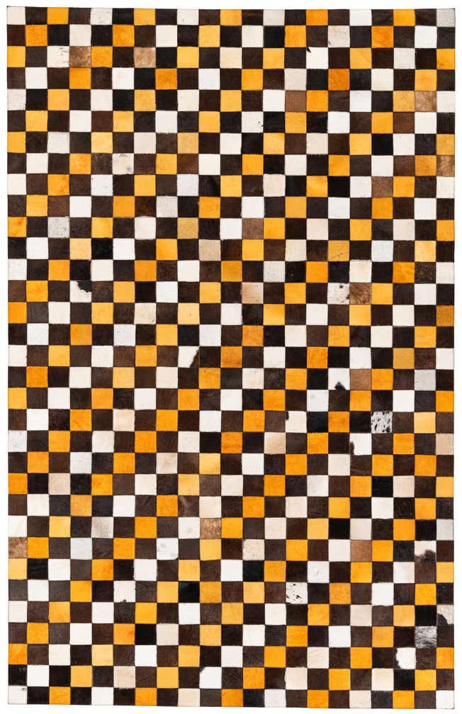 5' 2 x 8' 1 Cowhide Stocks Rug