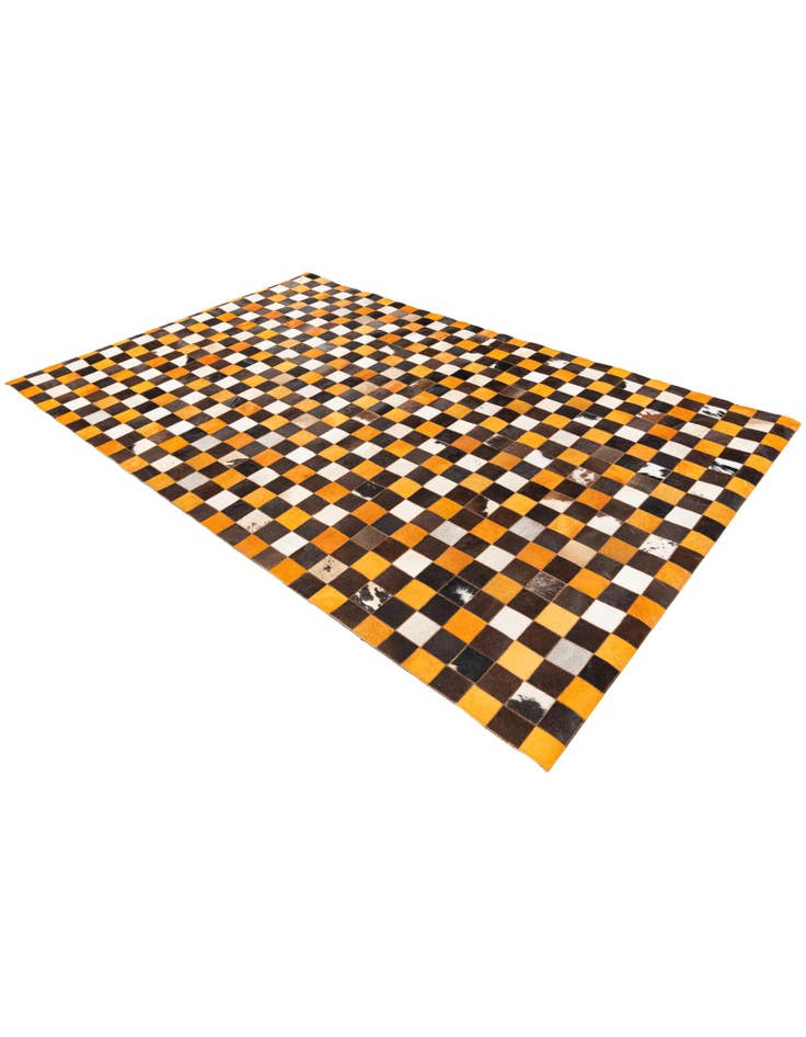 Detail image of 5' 2 x 8' Cowhide Stocks Rug