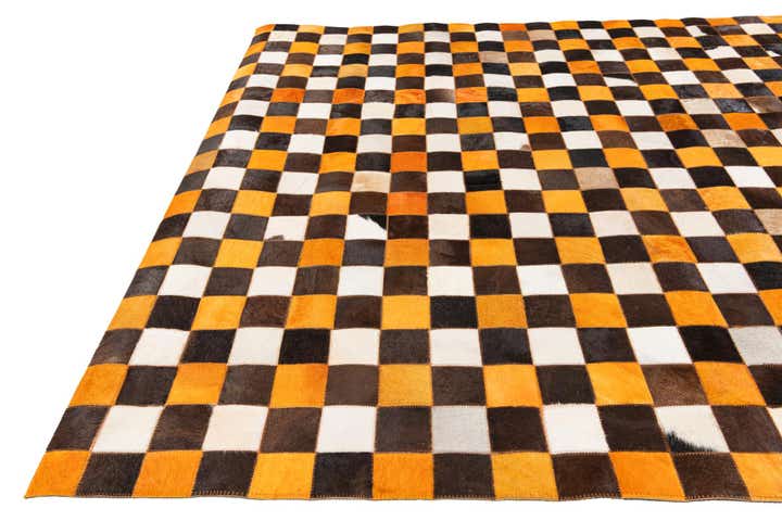 5' 2 x 8' Cowhide Stocks Rug