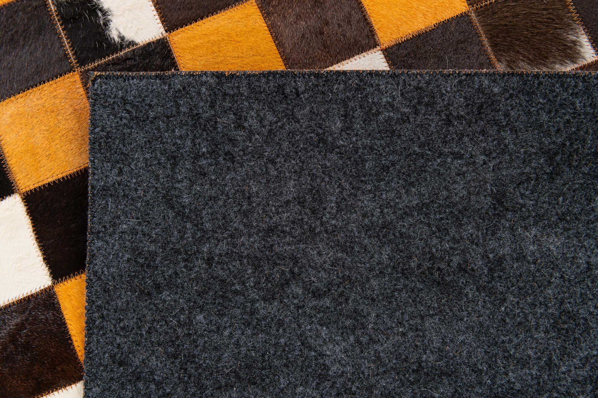 5' 2 x 8' Cowhide Stocks Rug