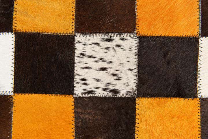 5' 1 x 8' Cowhide Stocks Rug