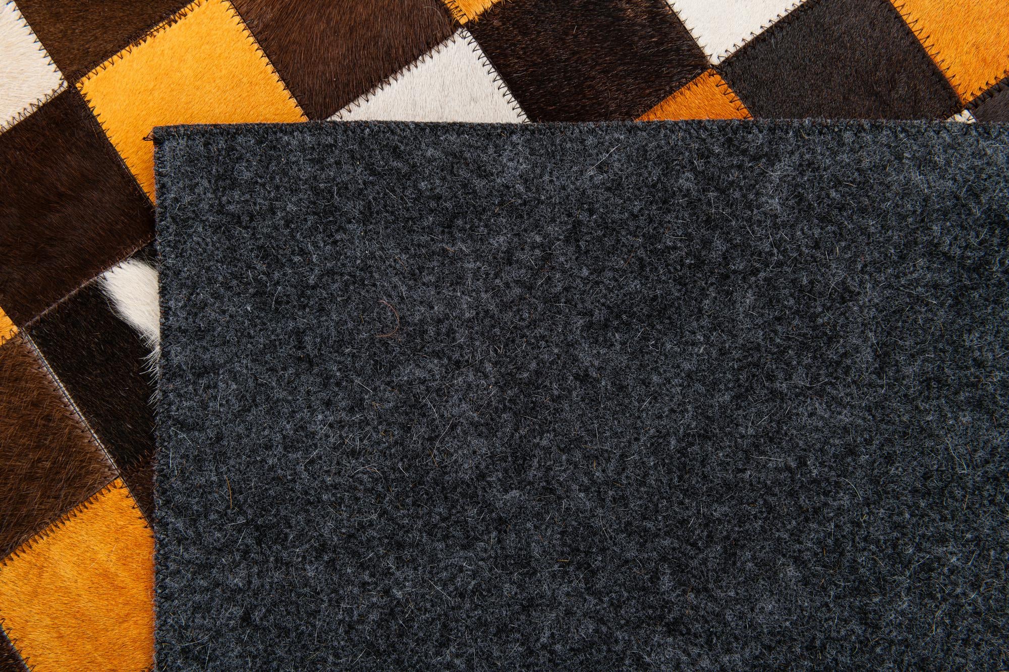 5' 1 x 8' Cowhide Stocks Rug