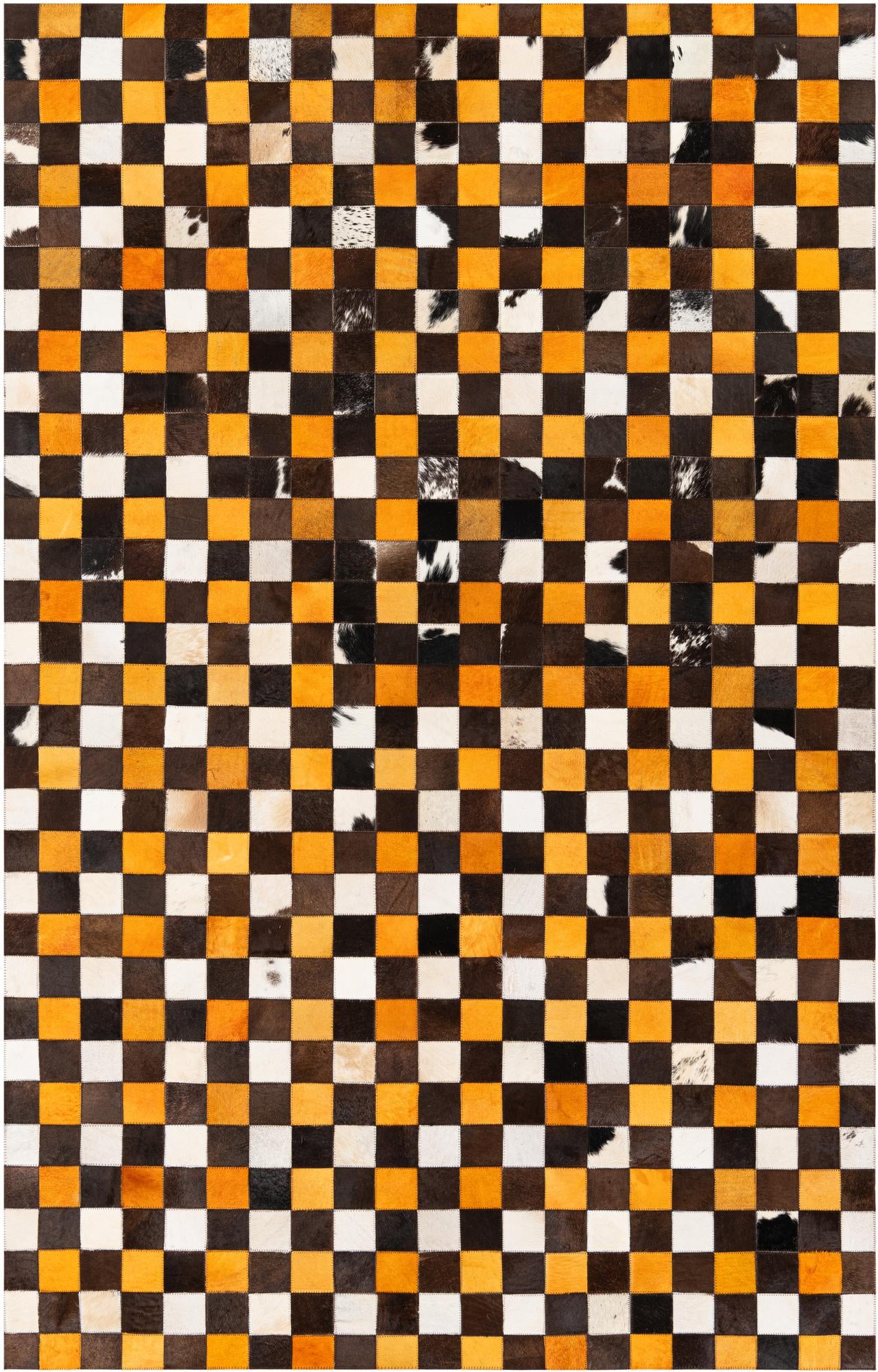 5' 1 x 8' Cowhide Stocks Rug