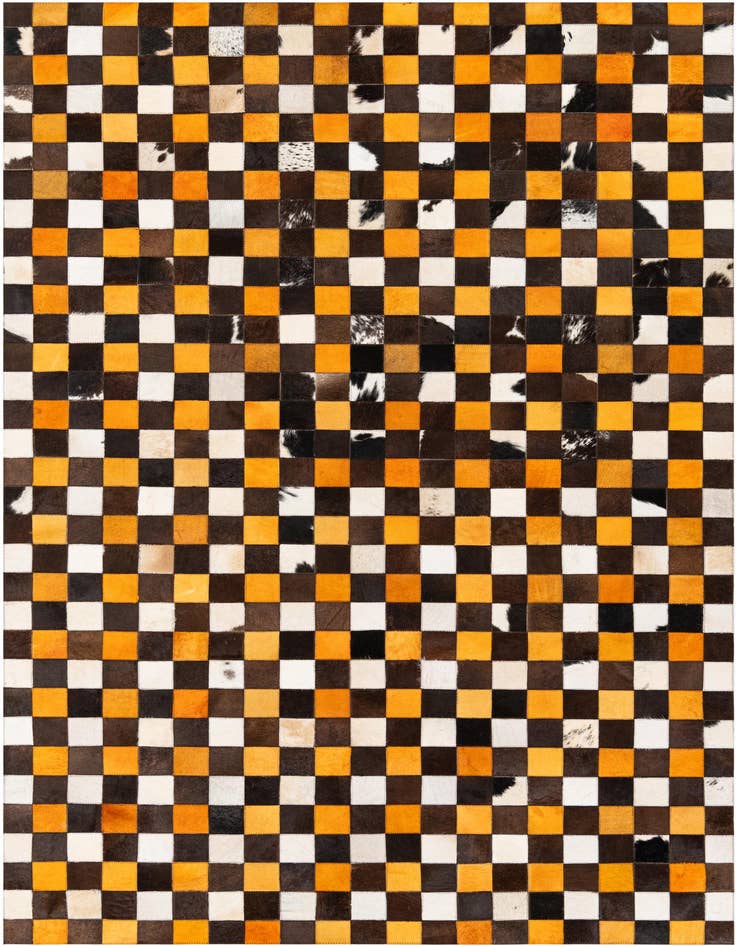 Detail image of 5' 1 x 8' Cowhide Stocks Rug