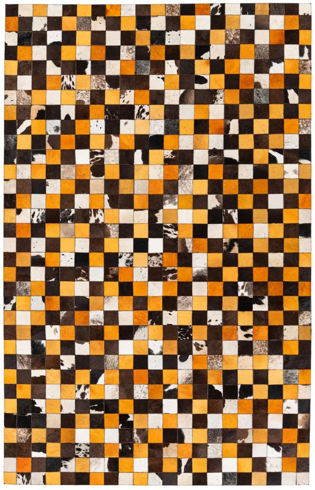 5' 2 x 8' 1 Cowhide Stocks Rug