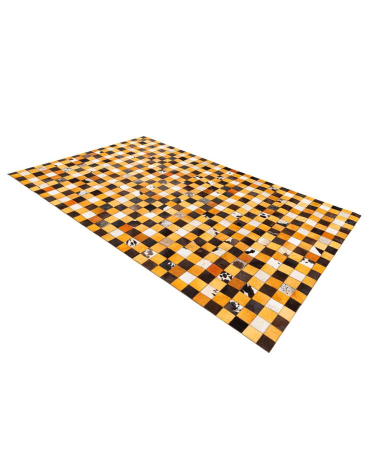 Detail image of 5' 2 x 8' Cowhide Stocks Rug