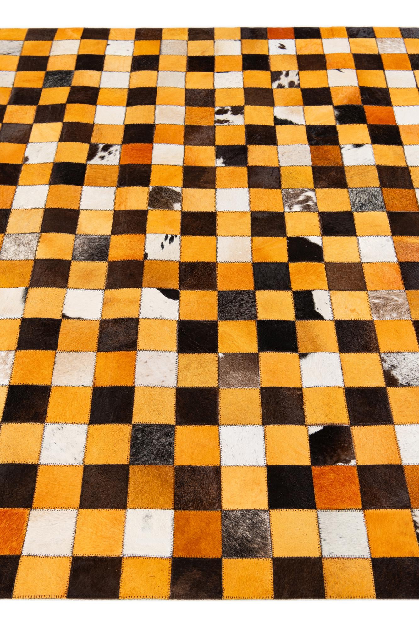 5' 2 x 8' Cowhide Stocks Rug