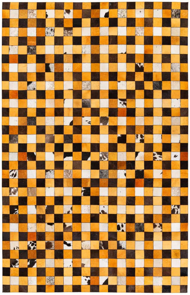 5' 2 x 8' Cowhide Stocks Rug