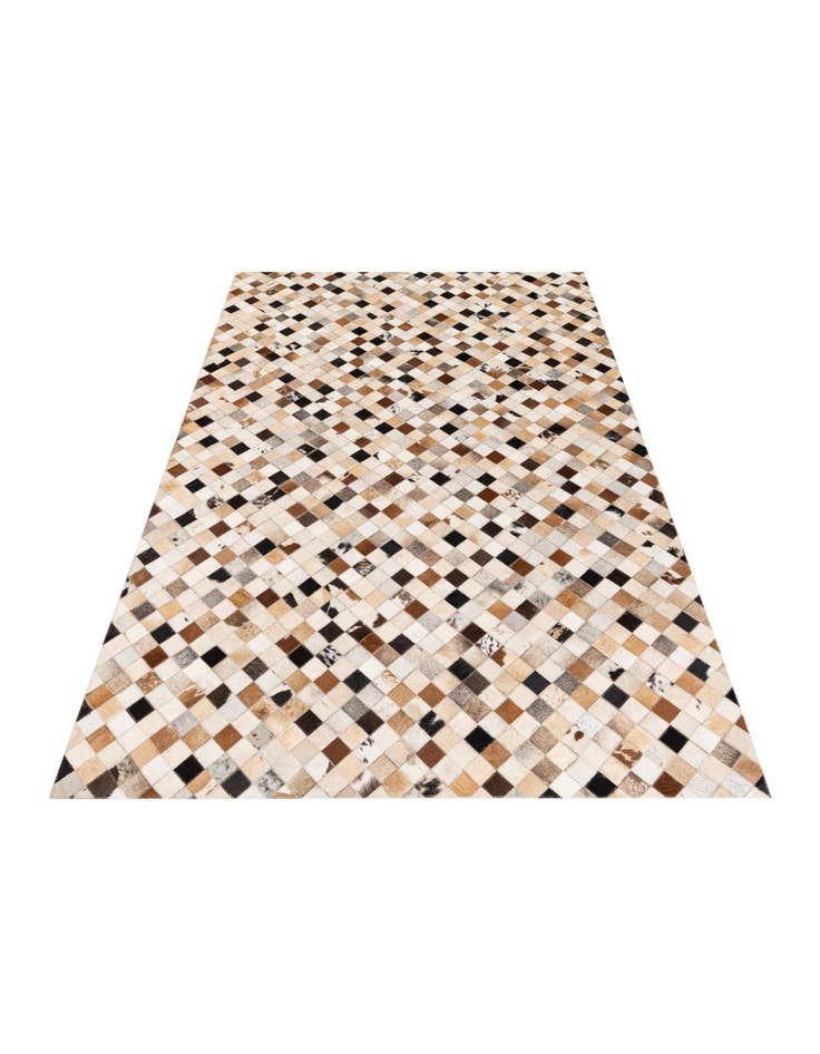 Detail image of 5' 1 x 7' 10 Cowhide Stocks Rug