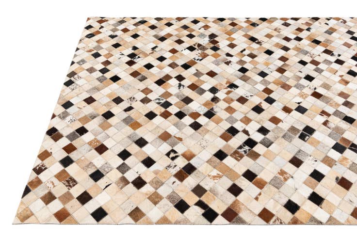 Detail image of 5' 1 x 7' 10 Cowhide Stocks Rug