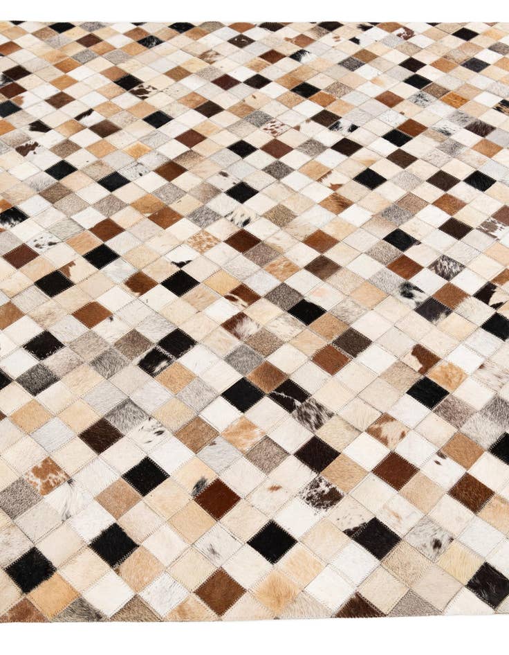 Detail image of 5' 1 x 7' 10 Cowhide Stocks Rug