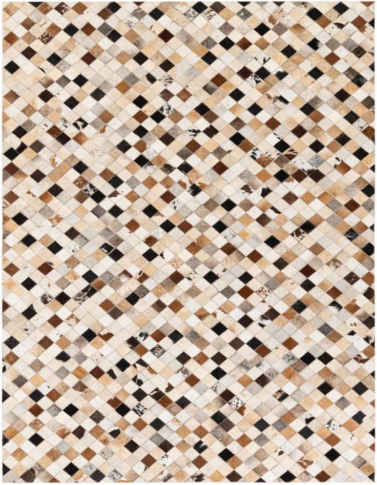 Detail image of 5' 1 x 7' 10 Cowhide Stocks Rug