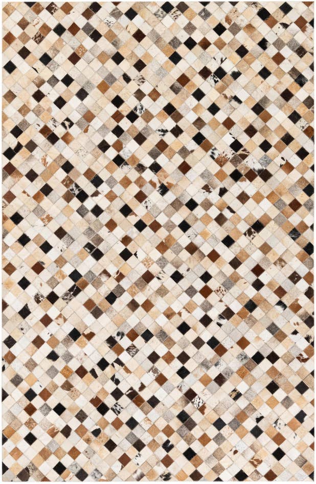 Detail image of 5' 1 x 7' 10 Cowhide Stocks Rug