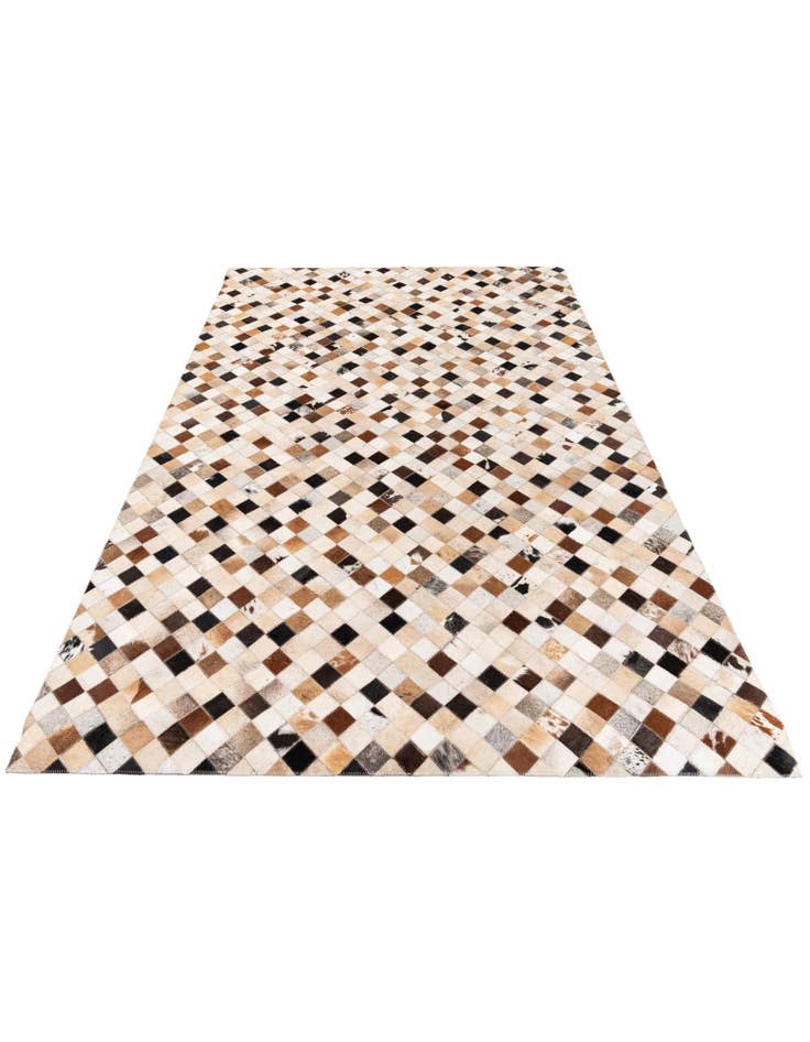 Detail image of 5' 1 x 7' 11 Cowhide Stocks Rug