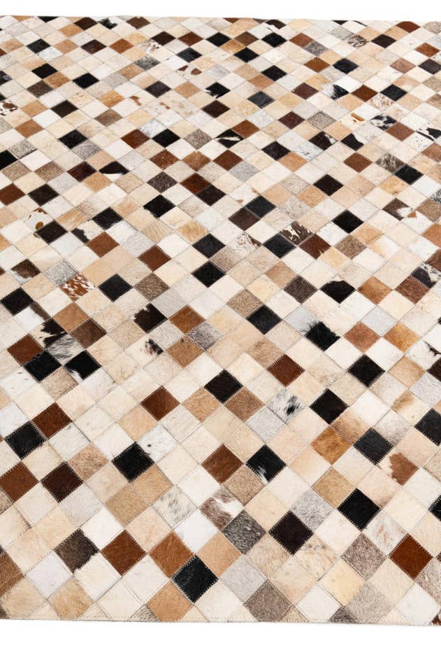 Detail image of 5' 1 x 7' 11 Cowhide Stocks Rug