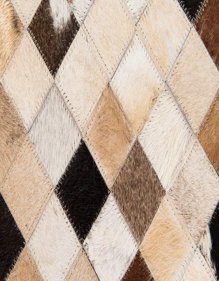 Detail image of 5' 1 x 7' 11 Cowhide Stocks Rug
