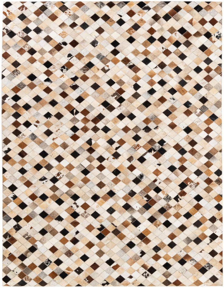 Detail image of 5' 1 x 7' 11 Cowhide Stocks Rug