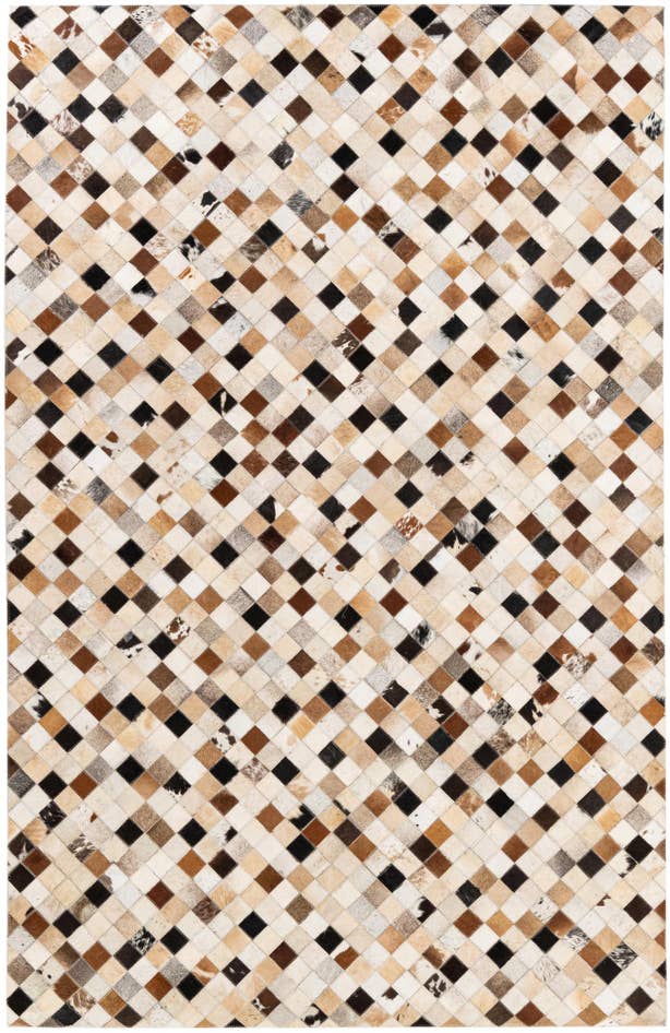 Detail image of 5' 1 x 7' 11 Cowhide Stocks Rug