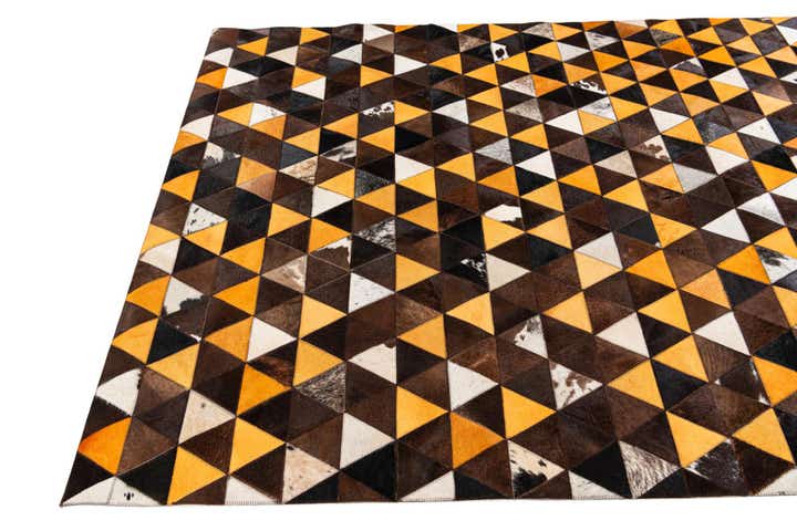 5' 1 x 8' 2 Cowhide Stocks Rug