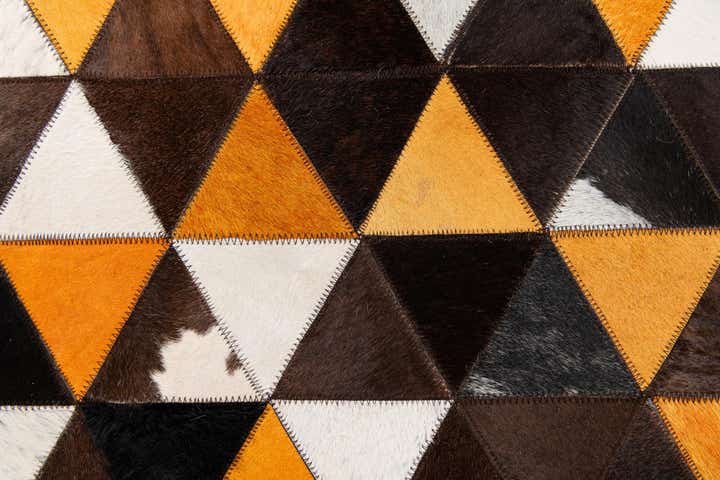 5' 1 x 8' 2 Cowhide Stocks Rug