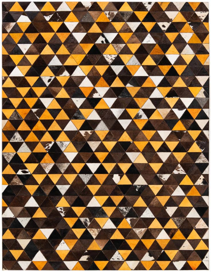 Detail image of 5' 1 x 8' 2 Cowhide Stocks Rug
