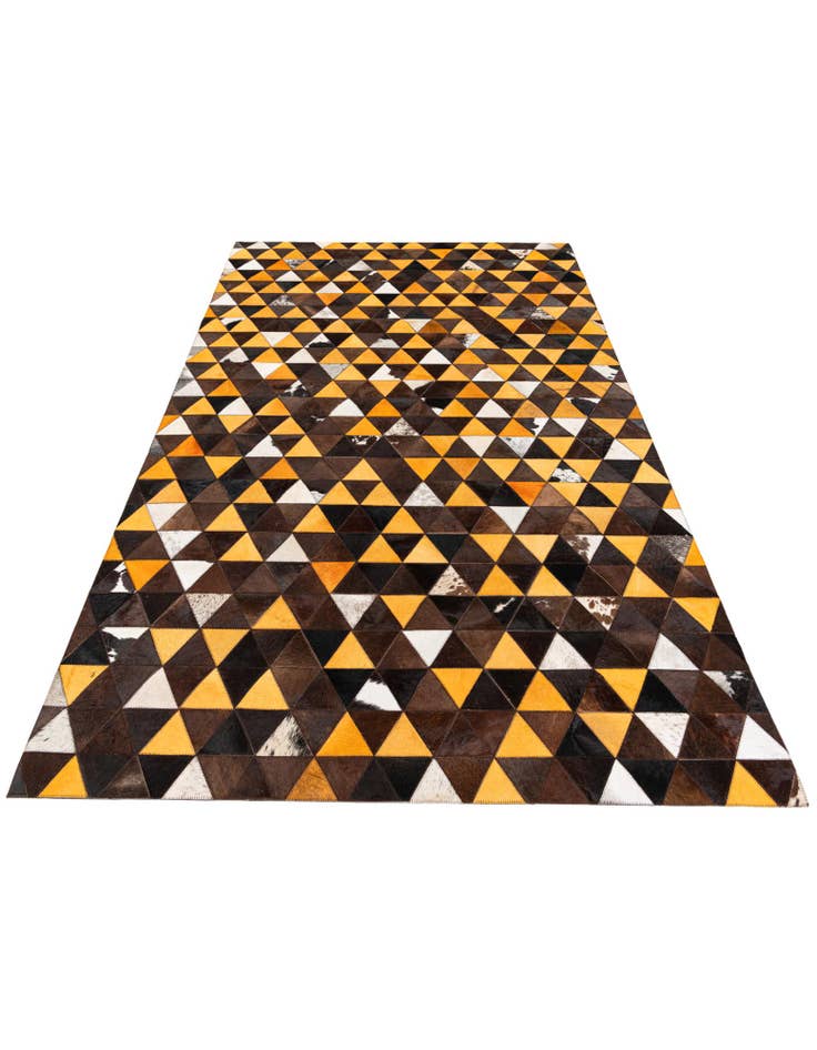 Detail image of 4' 10 x 8' 1 Cowhide Stocks Rug