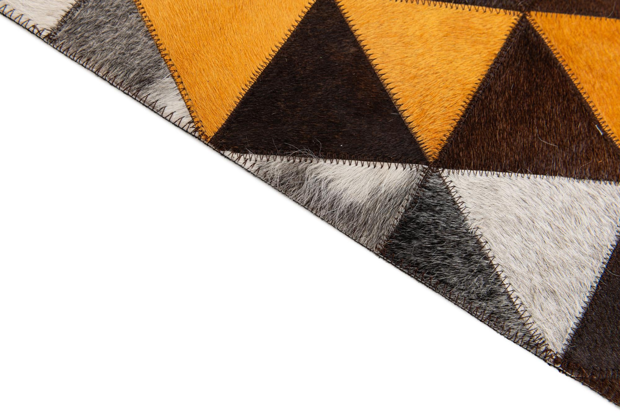 4' 10 x 8' 1 Cowhide Stocks Rug