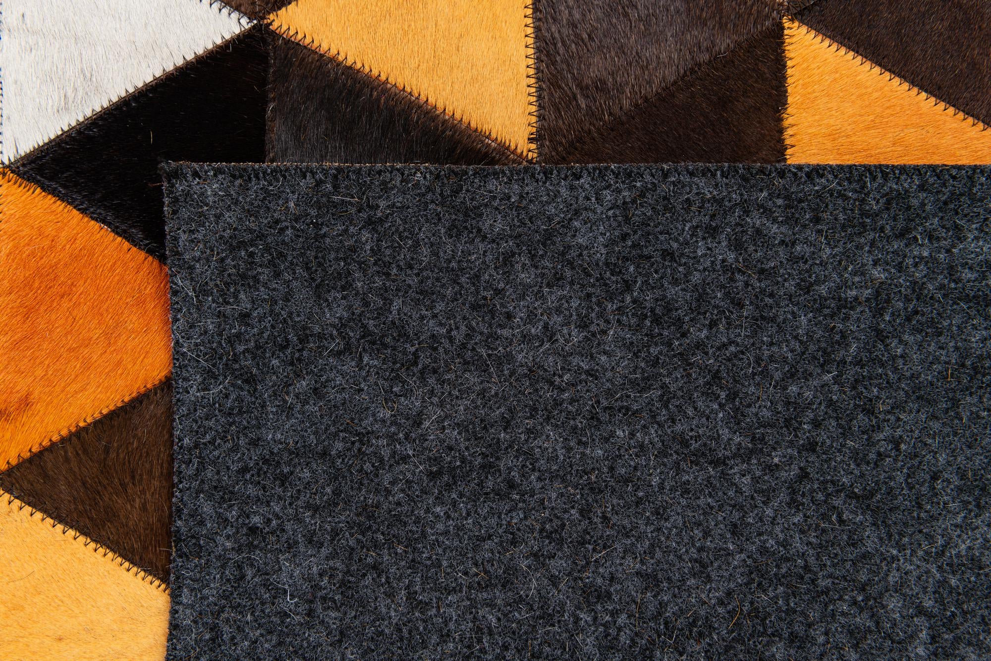 4' 10 x 8' 1 Cowhide Stocks Rug