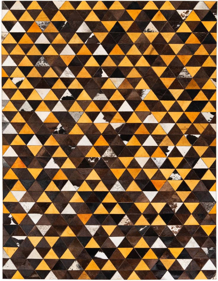 Detail image of 4' 10 x 8' 1 Cowhide Stocks Rug