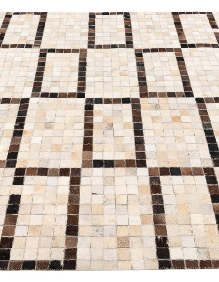 Detail image of 5' 1 x 8' Cowhide Stocks Rug