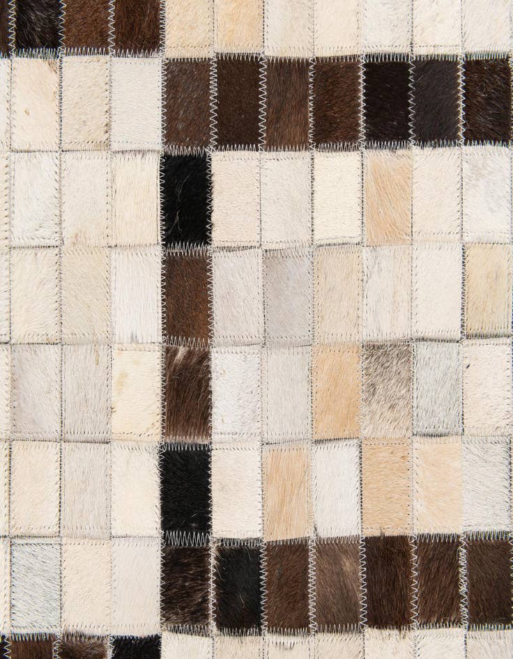 Detail image of 5' 1 x 8' Cowhide Stocks Rug